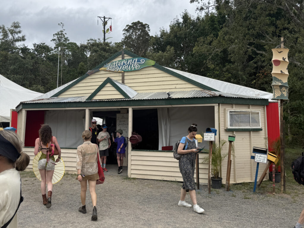 the lettering house - you can send a not or a letter to "the guy in the red shirt at the pinapple bar" or anyone else and it gets delivered